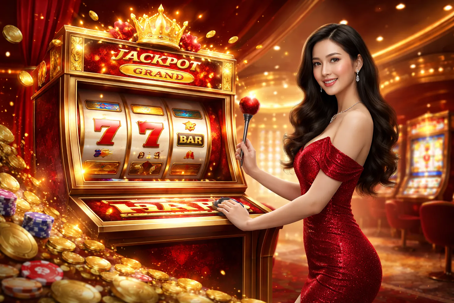Hình ảnh chính Nổ Hũ dagac3 thể thao với các biểu tượng slot rực rỡ và giải độc đắc lớn